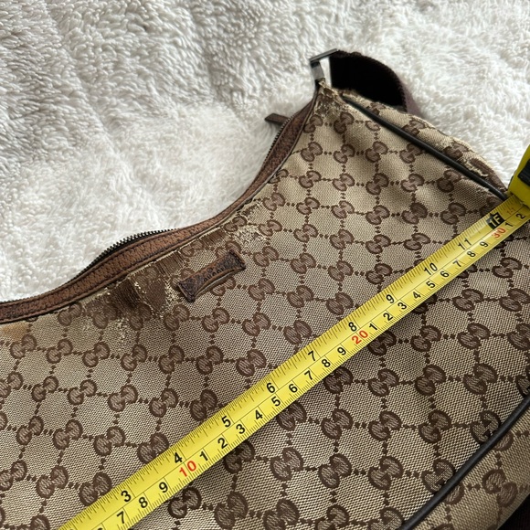 Gucci Brown Monogram Shoulder Bag jacquard - Picture 12 of 15